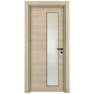 Usa de interior cu geam, maro, stanga, mdf, 202.3 x 76.6 cm, toc inclus • Yildiz