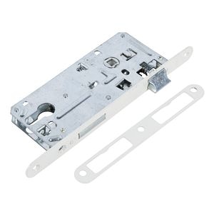 Broasca ingropata, otel, usi de interior din lemn, alb, backset 43 mm, interax 90 mm  Yale