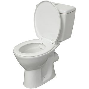 Set vas WC TAVA3060A, ceramica, evacuare orizontala, rezervor 3-6 l, capac SoftClose, alb