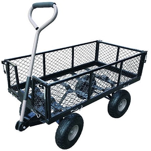 Carucior de gradina, sarcina 150 kg, negru