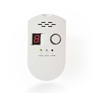 Detector de gaz, alb • Nedis DTCTG10CWT