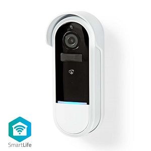 Sonerie smart video wi fi, Full HD 1080p, IP54, alb