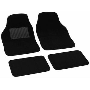 Set 4 Buc Covorase Textile Negru