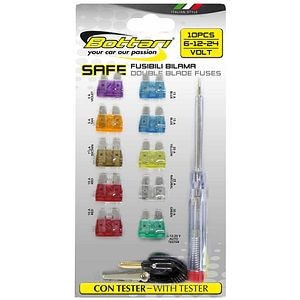 Set sigurante lamelare BOTTARI, tester, 10buc