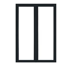 Usa termopan PVC exterior, batanta, cu geam, 6 C, gri, dreapta, simpla deschidere, 205 x 120 cm  Aplast