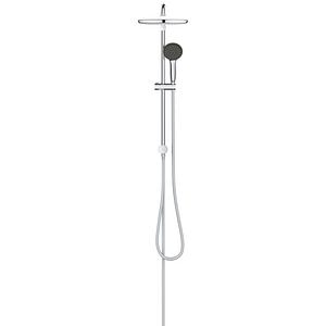 Sistem de dus flexibil cu divertor GROHE Vitalio Start250, cap dus 25 cm, brat 39 cm, montaj pe perete, metal, crom