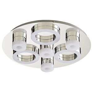 Plafoniera LED, 1 x 18,3 W, crom, metal si plastic • GoodHome 
