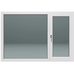 Fereastra termopan FENSTERWELT, PVC, 5 camere, 170 x 116 cm, deschidere oscilobatanta dreapta, alb