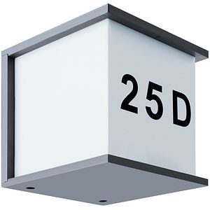 Aplica de exterior LED STRUHM, 28W, E27, argintiu