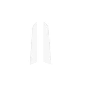Set Terminatii autoadezive parchet, PVC, alb, 65 x 1 mm,VOX