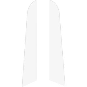 Set terminatii parchet VOX Espumo, PVC, 6.5 x 0.1 cm, 2 bucati, alb