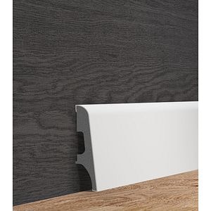 Plinta parchet, PVC, alb, 2500 x 65 mm  VOX