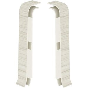 Set terminatii parchet VILO Esquero, PVC, 6.7 cm, 2 bucati, alb