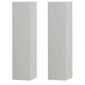 Bloc universal plinte, PVC, gri cald, 125 x 22 mm • VOX