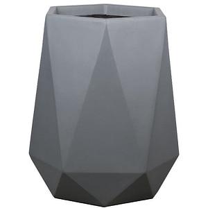 GHIVECI GEOMETRIC 25 CM GRI
