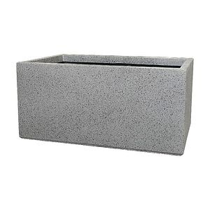 Jardiniera gri, dreptunghiulara, 80 cm • Verve