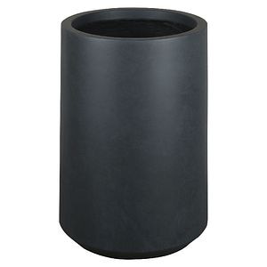 Ghiveci din fibra de lut, gri, forma rotunda, 37 cm diametru • Verve