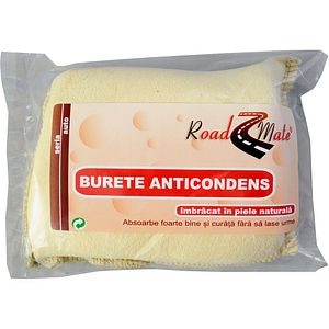 Burete anticondens ROADMATE, piele naturala, 12.5 x 9 x 3.8cm, galben
