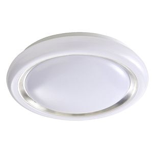 Plafoniera LED, 1 x 17 W, alb si argintiu, metal si plastic • GoodHome
