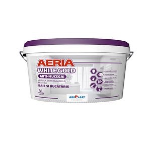 Vopsea lavabila Adeplast Aeria White, alb, 4 L, Interior