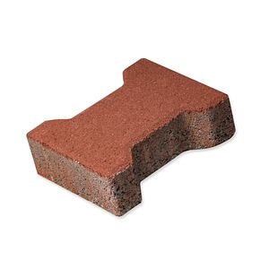 Pavaj autoblocant, cu cant, beton, rosu, 20 x 16.5 x 6 cm • Petra Pavaje