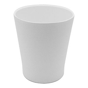 Ghiveci pentru orhidee,ceramica, alb, forma rotunda, 13 cm diametru • GoodHome