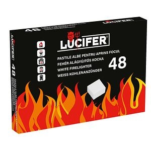 Set 48 brichete pentru aprins focul • Lucifer