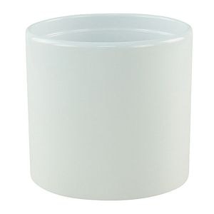 Ghiveci din ceramica, alb, forma rotunda, 17 cm diametru • GoodHome