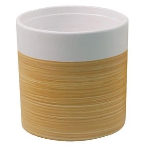 Ghiveci din ceramica, alb, forma rotunda, 30 cm diametru • GoodHome