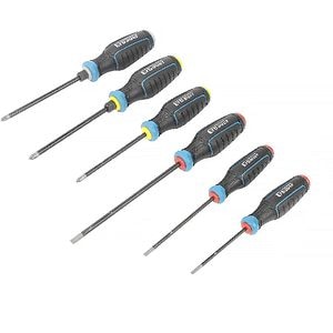 Set surubelnite ERBAUER, SL3.5, SL4, SL5.5, PH1, PH2, PZ2, 6buc