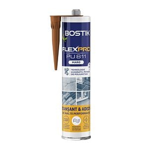 Etansant Pentru Reparatii, adeziv, Maro, Aplicare Pistol, 300 Ml  Bostik Flexpro