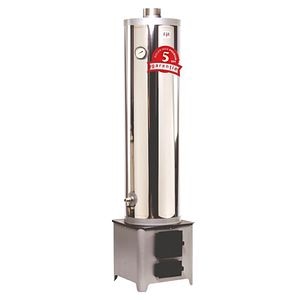 Ansamblu boiler cu focar, inox, 90 L  FM