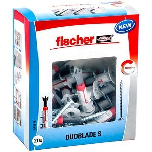 Set de 20 bucati de dibluri duoblade pentru fixarea pe placile de gips carton + holsurub aferent • Fischer