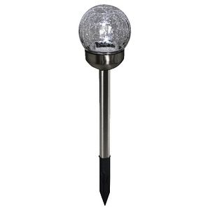 Lampa solara LED, otel inoxidabil, argintiu, 6 bucati, 0.02 W 