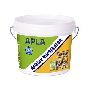 Vopsea lavabila Aplalux, alb, 5 L, Exterior