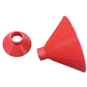 Racleta conica, rosie, 14.5 x 10 mm • Bottari