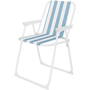 Scaun terasa Curacao, otel, 57 x 54.5 x 80 cm, albastru