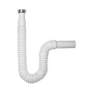 Sifon chiuveta extensibil si flexibil, Racord Cromat, 1 x 32 mm
