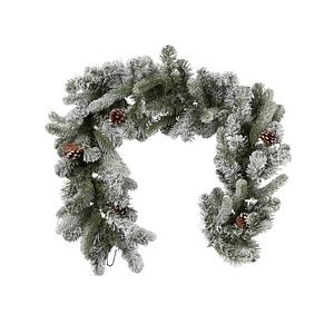 Ghirlanad FROSTED, 183 cm, verde