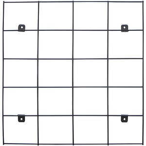 Suport de perete pentru ghivece VERVE, metal, 50 x 50 cm, negru