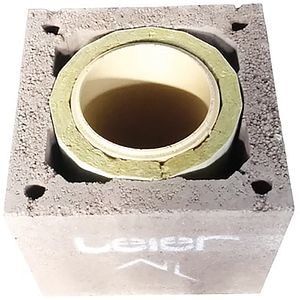 Kit cos de fum Leier LSK 20, 33 cm, Manta Beton + Tub Samota + Termoizolatie Vata Minerala