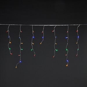 Perdea de lumini ICICLE UOSF2204, 300 leduri, 8 functii, 10m, iluminare multicolor