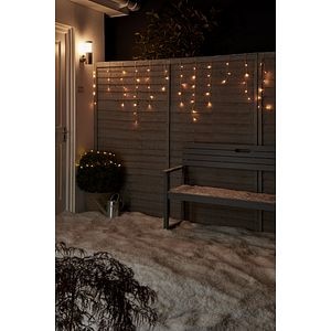 Perdea de lumini LED UOSF2206, 720 leduri, 35.95m, iluminat alb cald