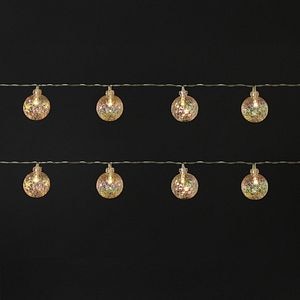 Ghirlanda luminoasa mingi, 10 LED, iluminare alb cald