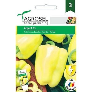 Seminte de legume Ardei gras Argent F1, 1 plic
