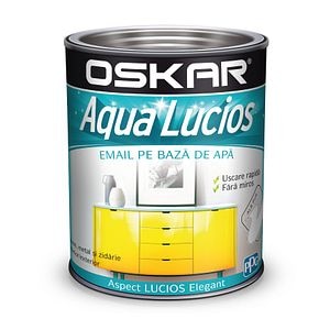 Oskar Aqua Lucios Email Alb Pur 0.6