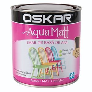 Oskar Aqua Matt Email Brun 0.6L