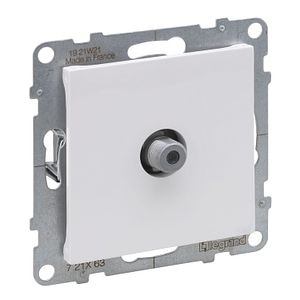 Priza TV sau SAT tip F, stea, alb