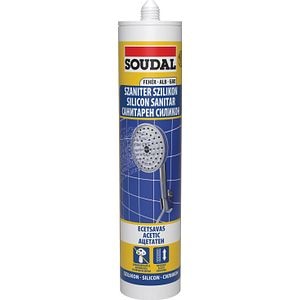 Silicon Pentru Spatii Umede, Alb, Aplicare Pistol, 280 Ml  Soudal 