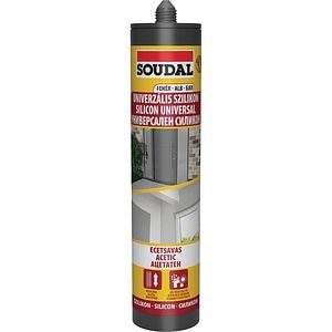 Silicon universal SOUDAL, aplicare cu pistol, alb, 280 ml
